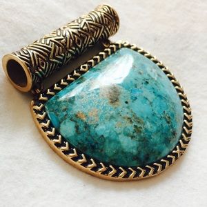 Genuine Turquoise Pendant!!! Gorgeous!!!